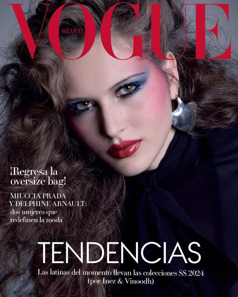 Angelina Kendall featured on the Vogue Mexico cover from March 2024