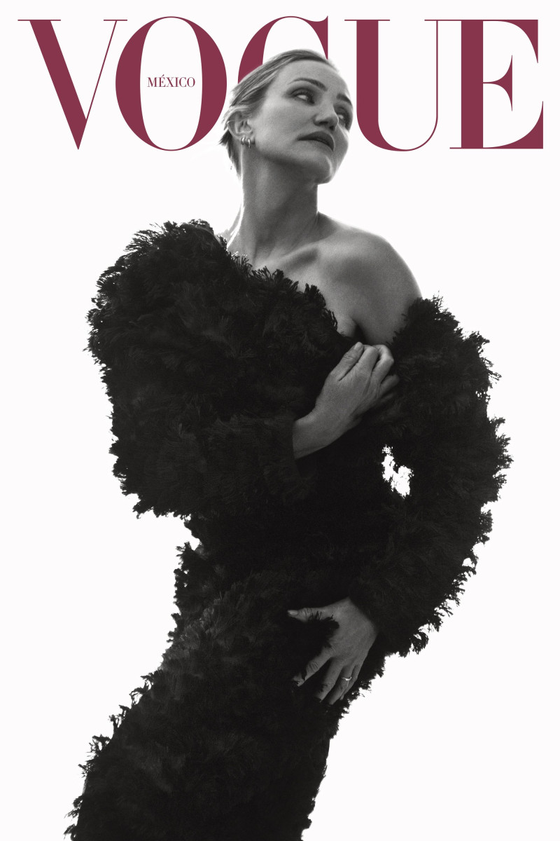 Cameron Diaz featured on the Vogue Mexico cover from February 2025