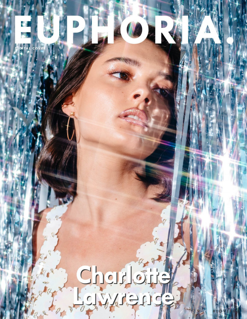 Charlotte Lawrence featured on the Euphoria cover from September 2019