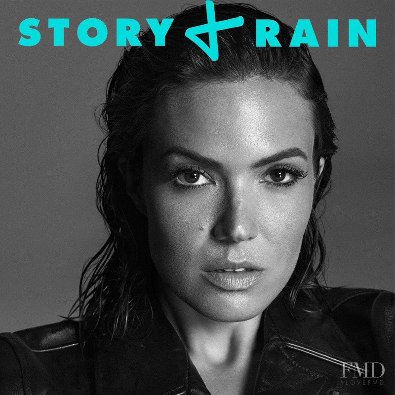 Mandy Moore featured on the Story + Rain cover from October 2019