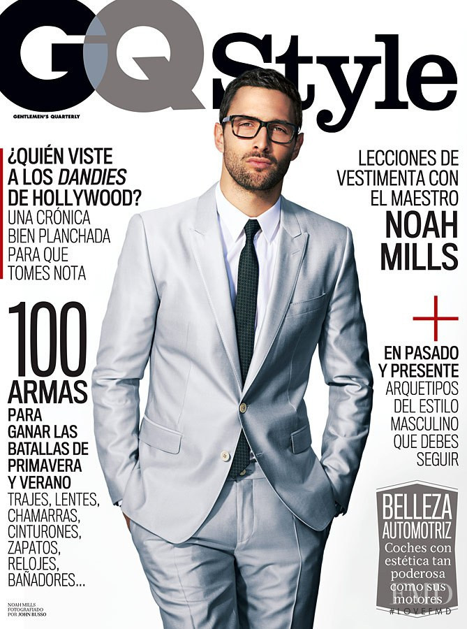 Noah Mills featured on the GQ Style Mexico cover from April 2013