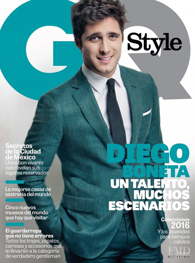 Diego Boneta featured on the GQ Style Mexico cover from March 2016