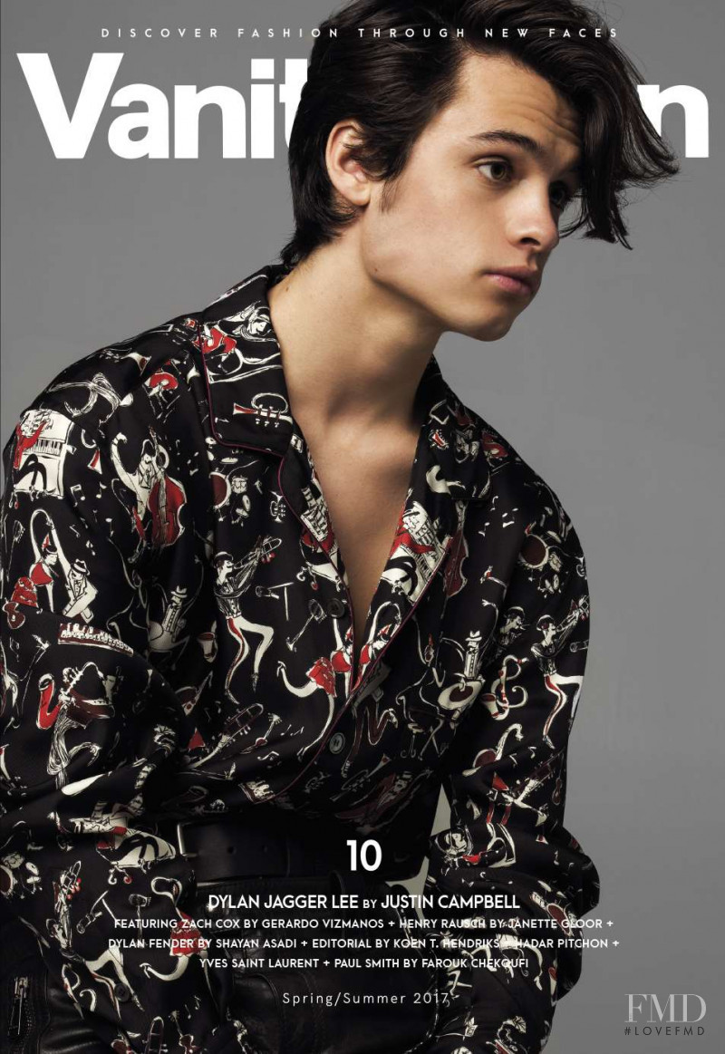 Dylan Jagger Lee featured on the Vanity Teen cover from March 2017