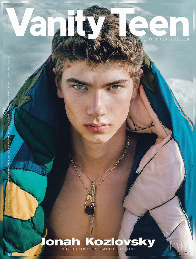 Jonah Kozlovsky featured on the Vanity Teen cover from September 2017