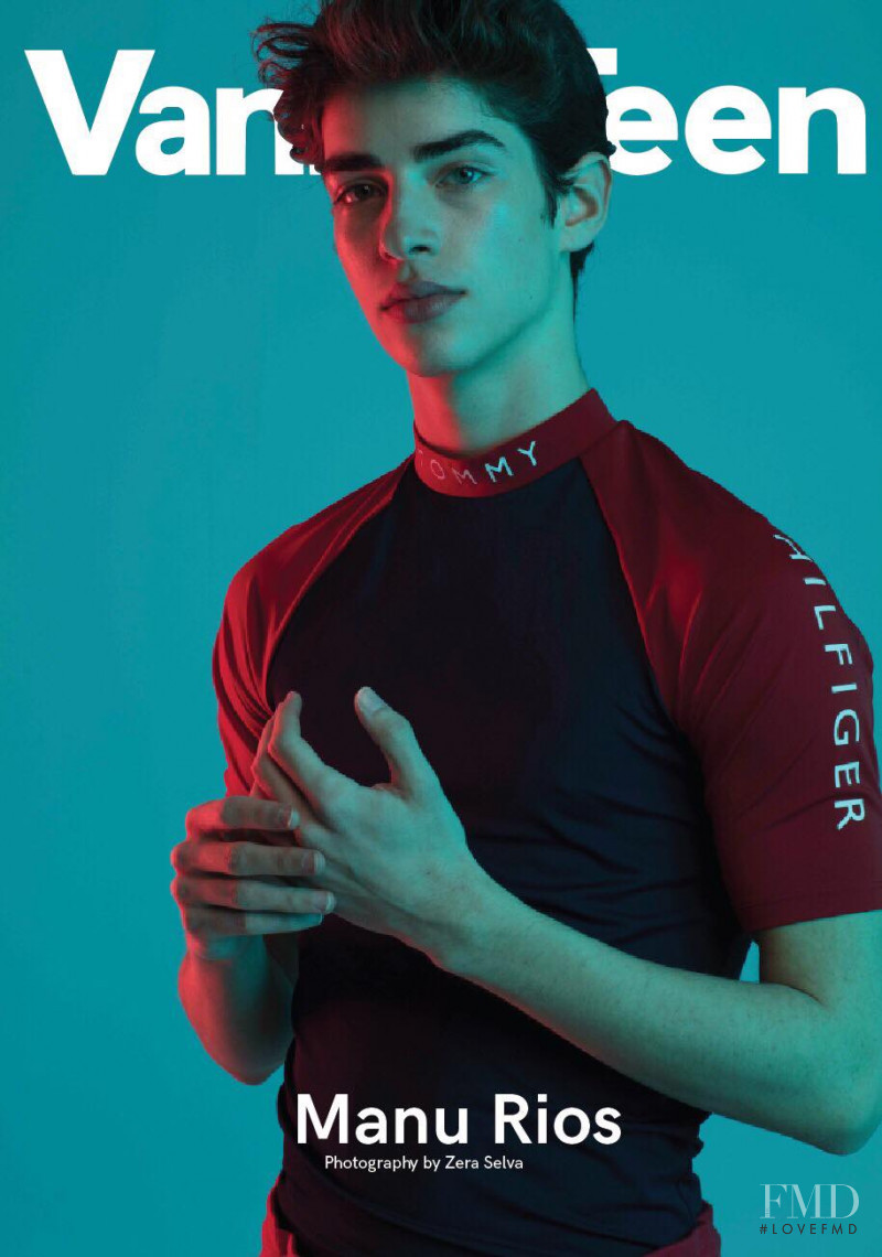 Manu Rios featured on the Vanity Teen cover from March 2018