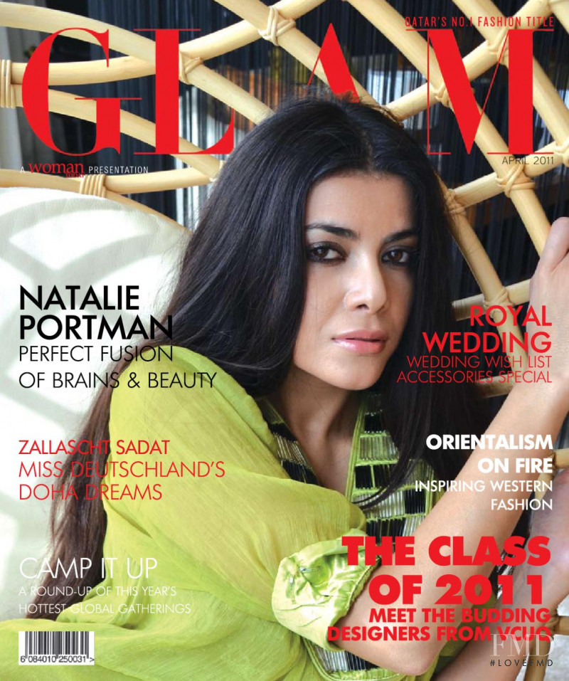 Zallascht Sadat featured on the GLAM Qatar cover from April 2011