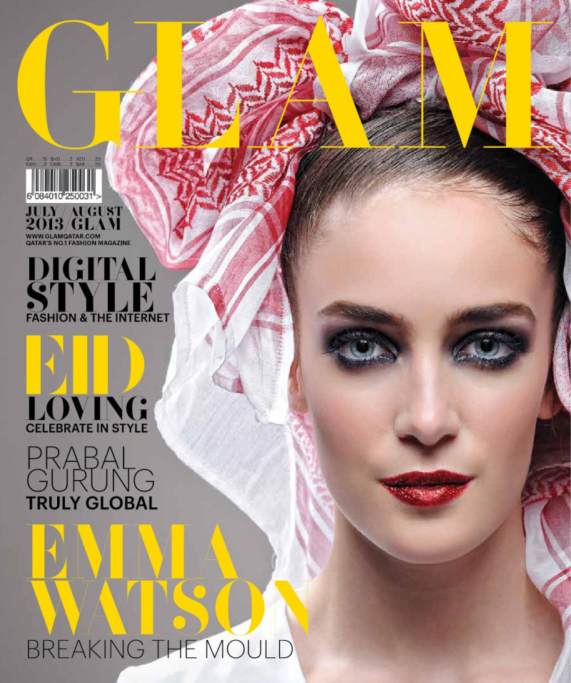  featured on the GLAM Qatar cover from July 2013