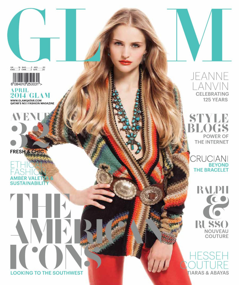  featured on the GLAM Qatar cover from April 2014