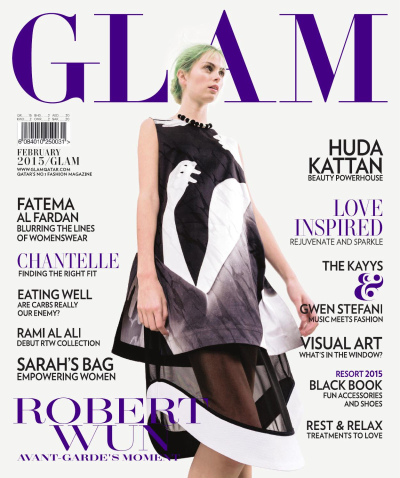  featured on the GLAM Qatar cover from February 2015