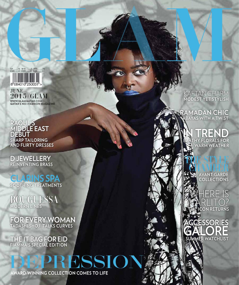  featured on the GLAM Qatar cover from June 2015