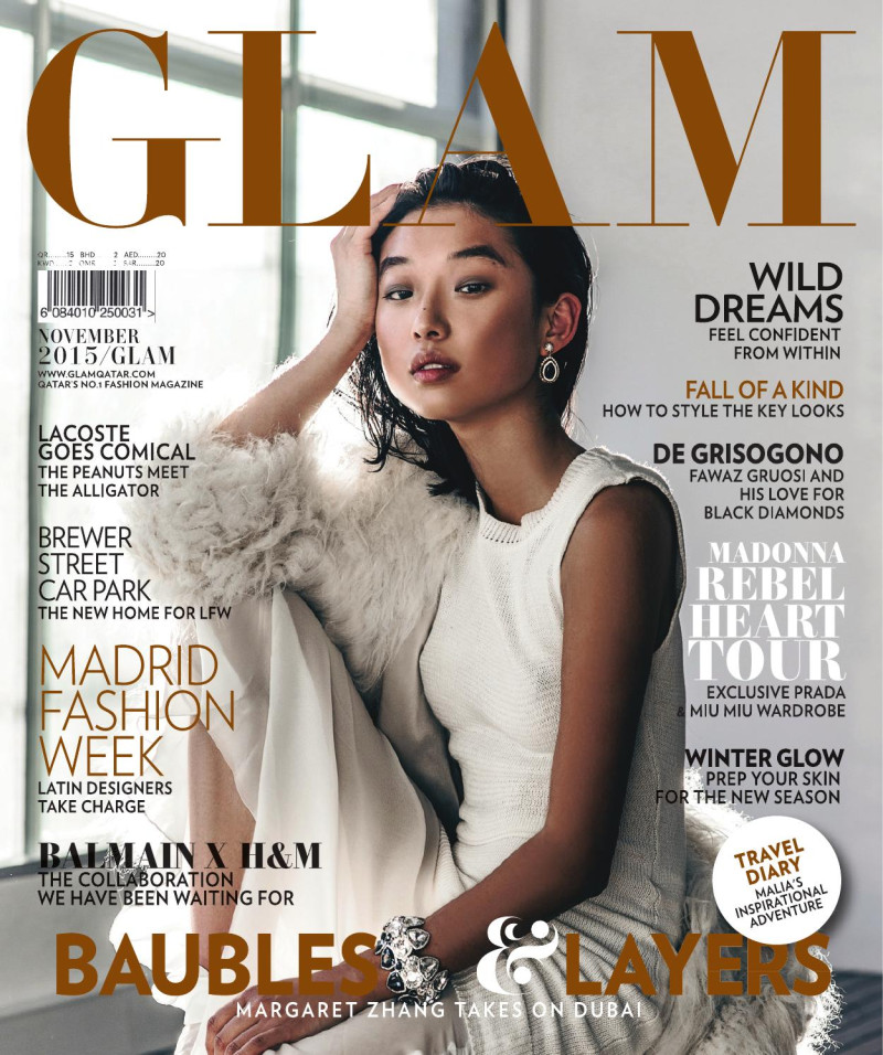  featured on the GLAM Qatar cover from November 2015