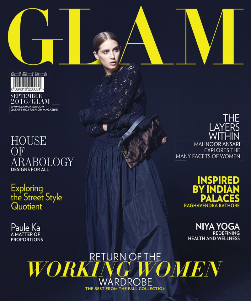  featured on the GLAM Qatar cover from September 2016