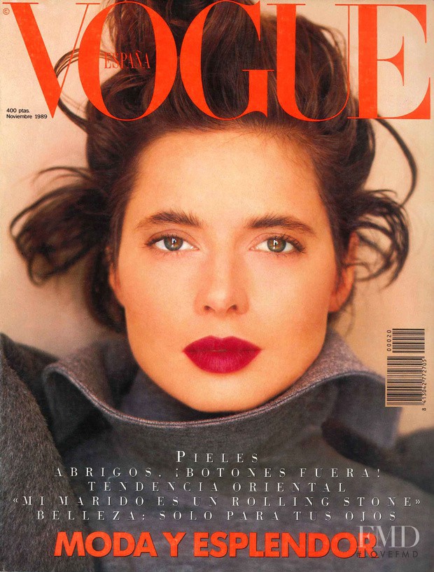 Cover of Vogue Spain with Isabella Rossellini, November 1989 (ID:37546 ...