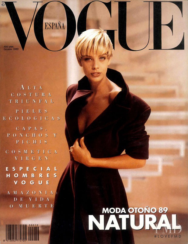 Sophia Goth featured on the Vogue Spain cover from October 1989