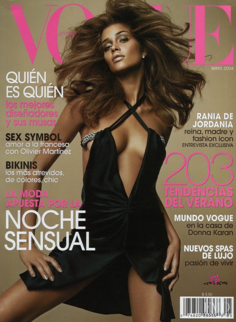 Ana Beatriz Barros featured on the Vogue Spain cover from May 2004