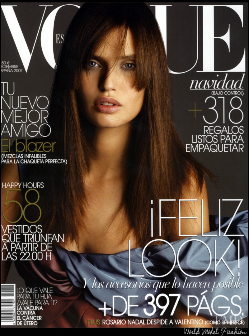 Bianca Balti featured on the Vogue Spain cover from December 2007