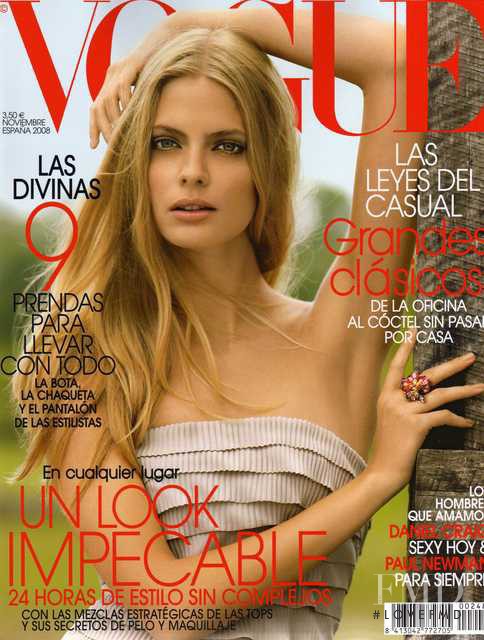 Julia Stegner featured on the Vogue Spain cover from November 2008
