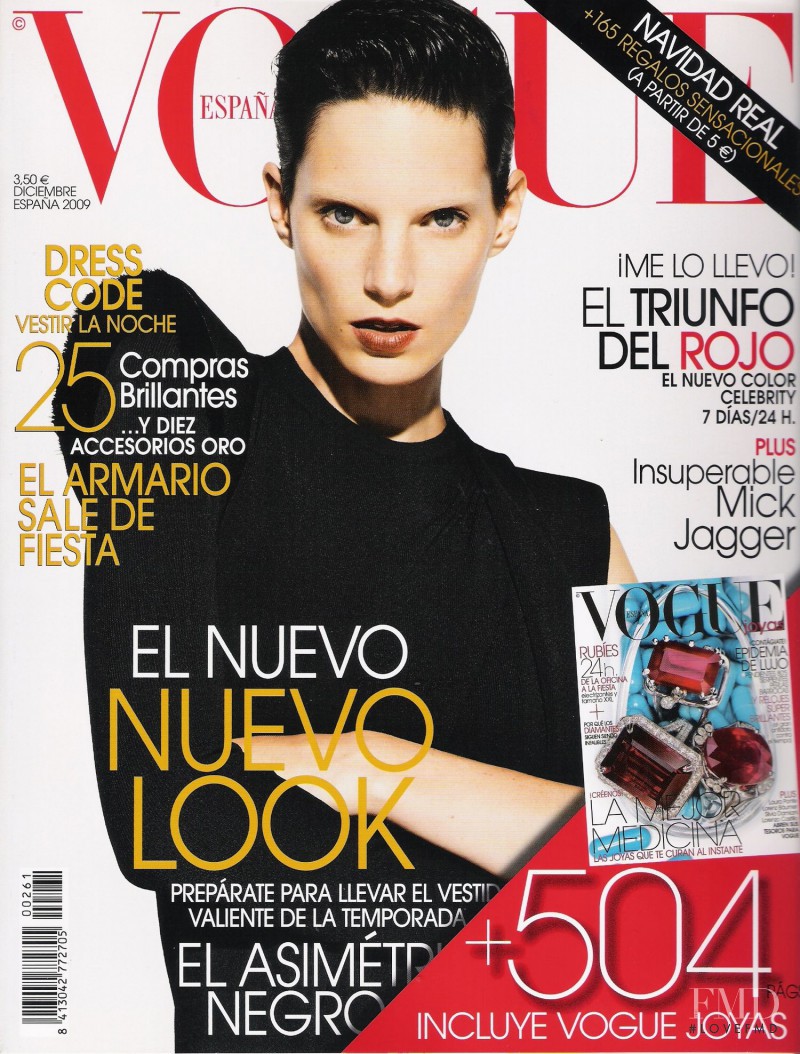 Iris Strubegger featured on the Vogue Spain cover from December 2009