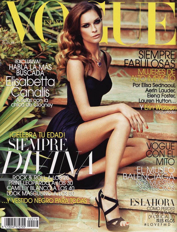Erin Wasson featured on the Vogue Spain cover from June 2011