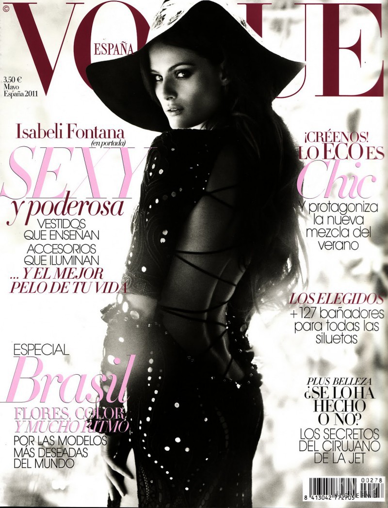 Isabeli Fontana featured on the Vogue Spain cover from May 2011