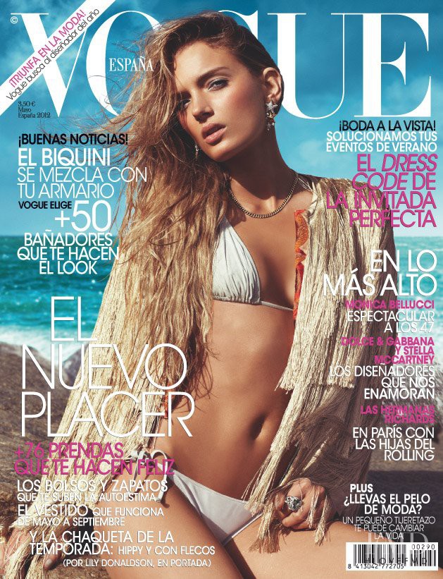 Lily Donaldson featured on the Vogue Spain cover from May 2012