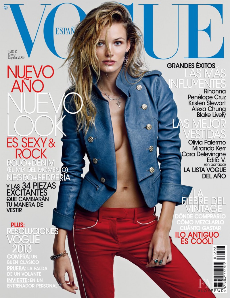 Edita Vilkeviciute featured on the Vogue Spain cover from January 2013
