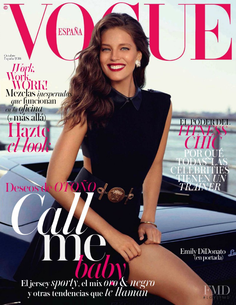 Emily DiDonato featured on the Vogue Spain cover from October 2014