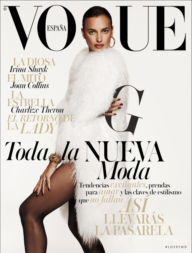 Irina Shayk featured on the Vogue Spain cover from September 2014
