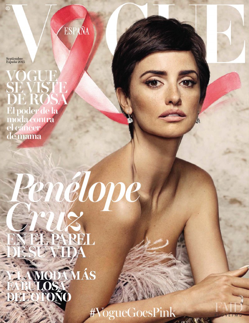 Penelope Cruz featured on the Vogue Spain cover from September 2015