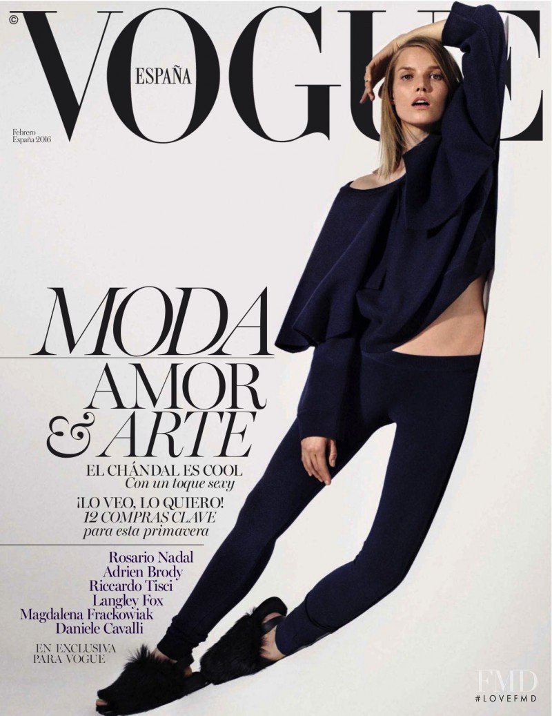 Suvi Koponen featured on the Vogue Spain cover from February 2016