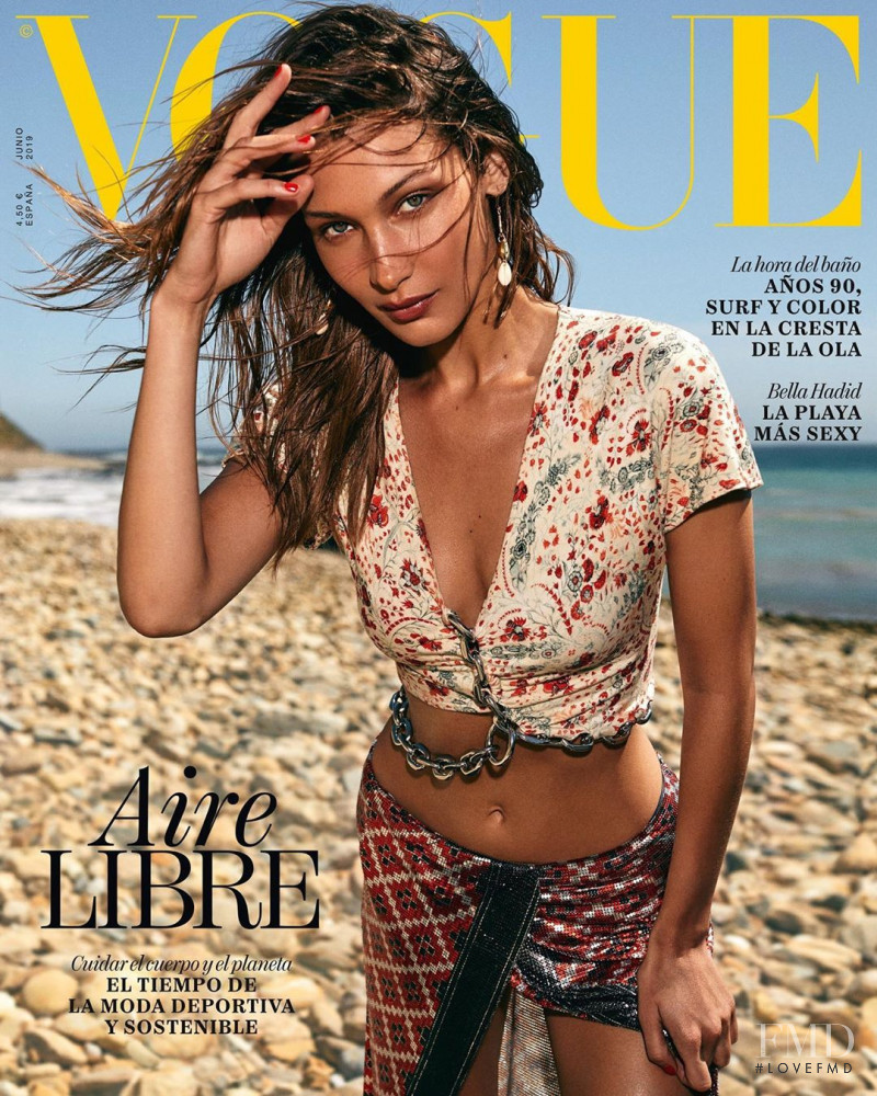 Bella Hadid featured on the Vogue Spain cover from June 2019
