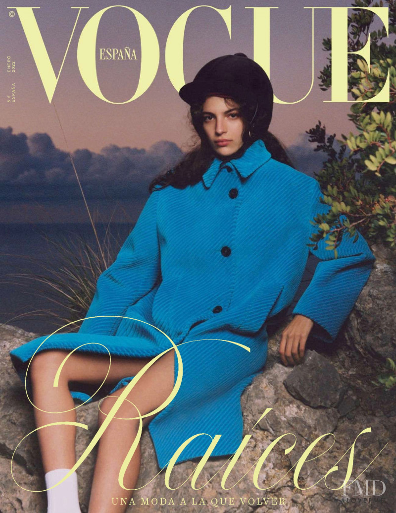 Africa Garcia featured on the Vogue Spain cover from January 2022