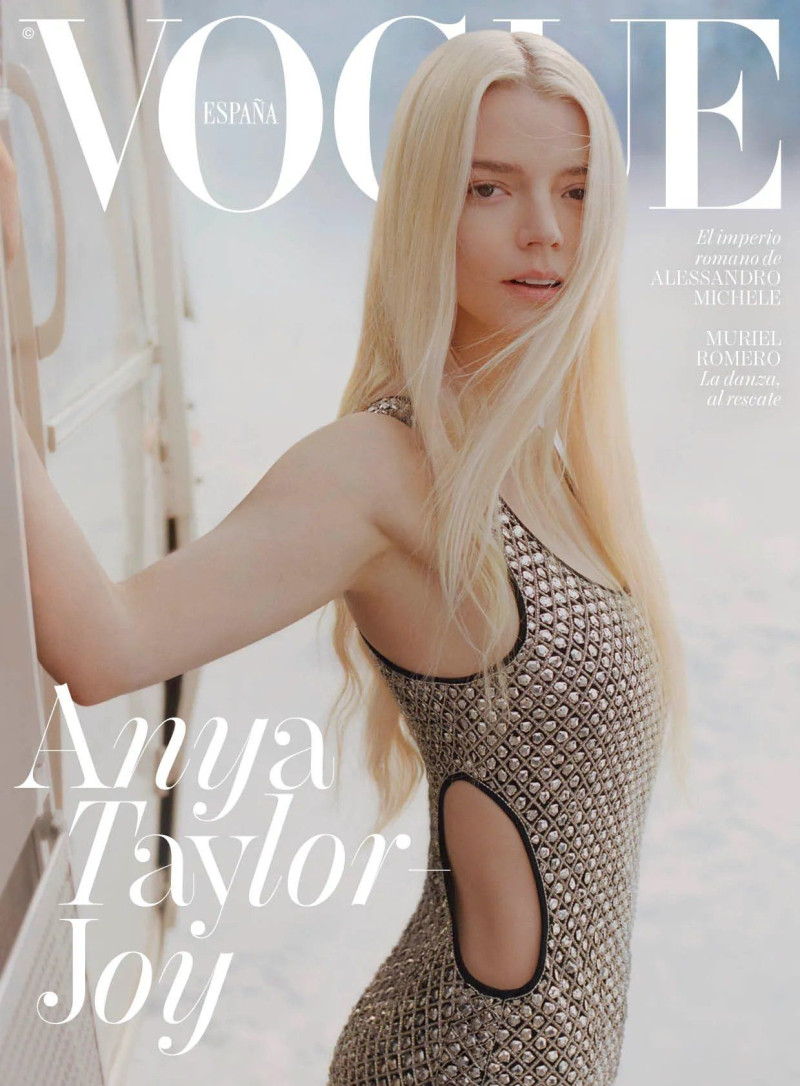 Anya Taylor-Joy featured on the Vogue Spain cover from March 2025