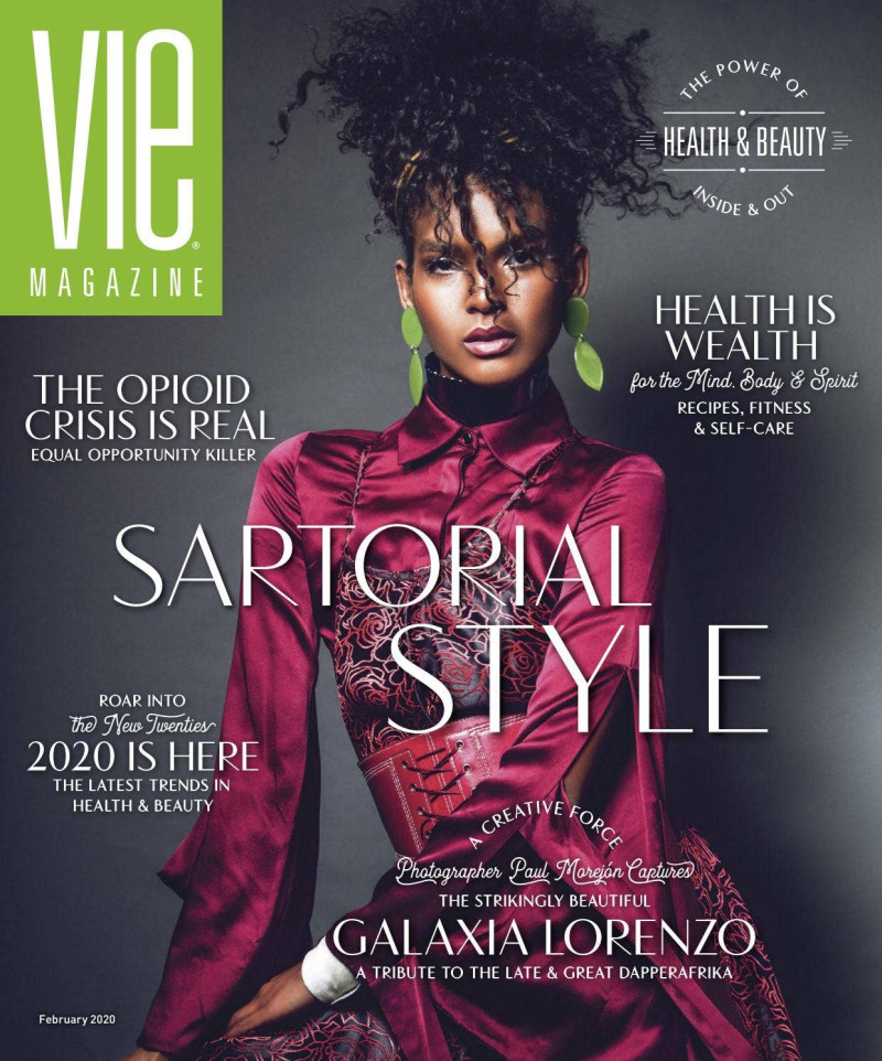 Galaxia Lorenzo featured on the Vie cover from February 2020