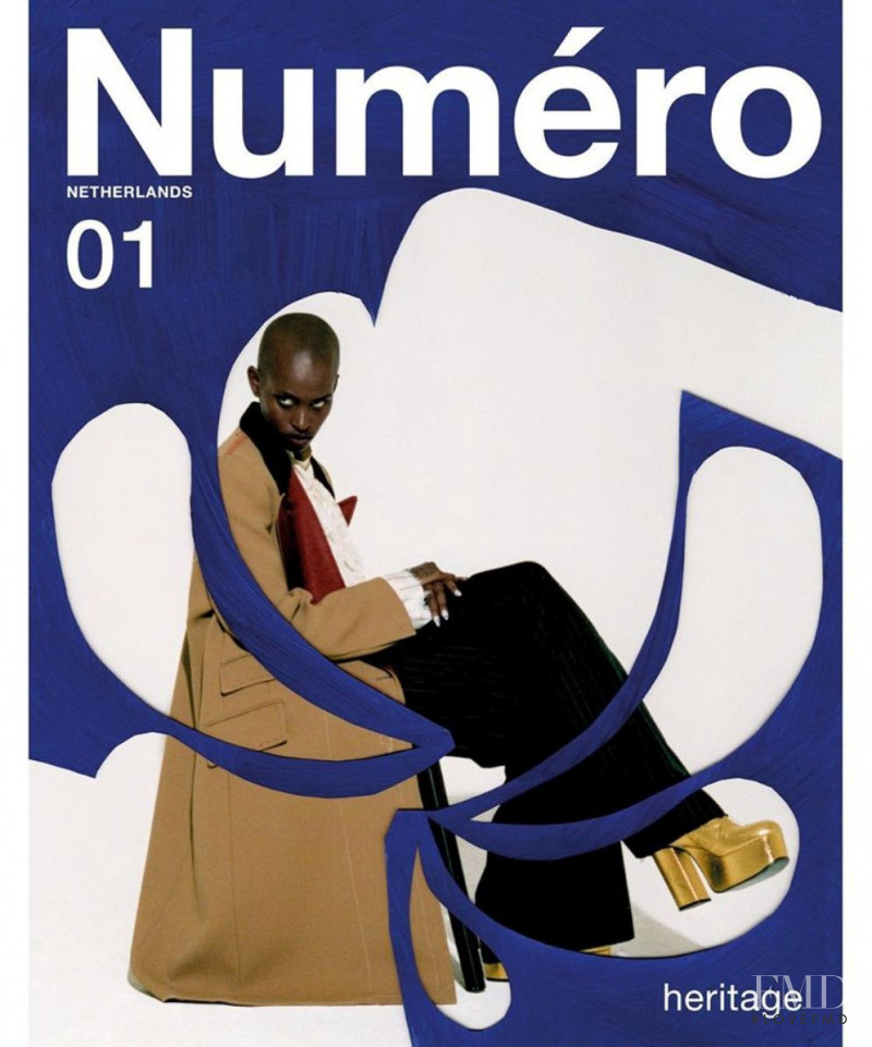 Nella Ngingo featured on the Numéro Netherlands cover from October 2019
