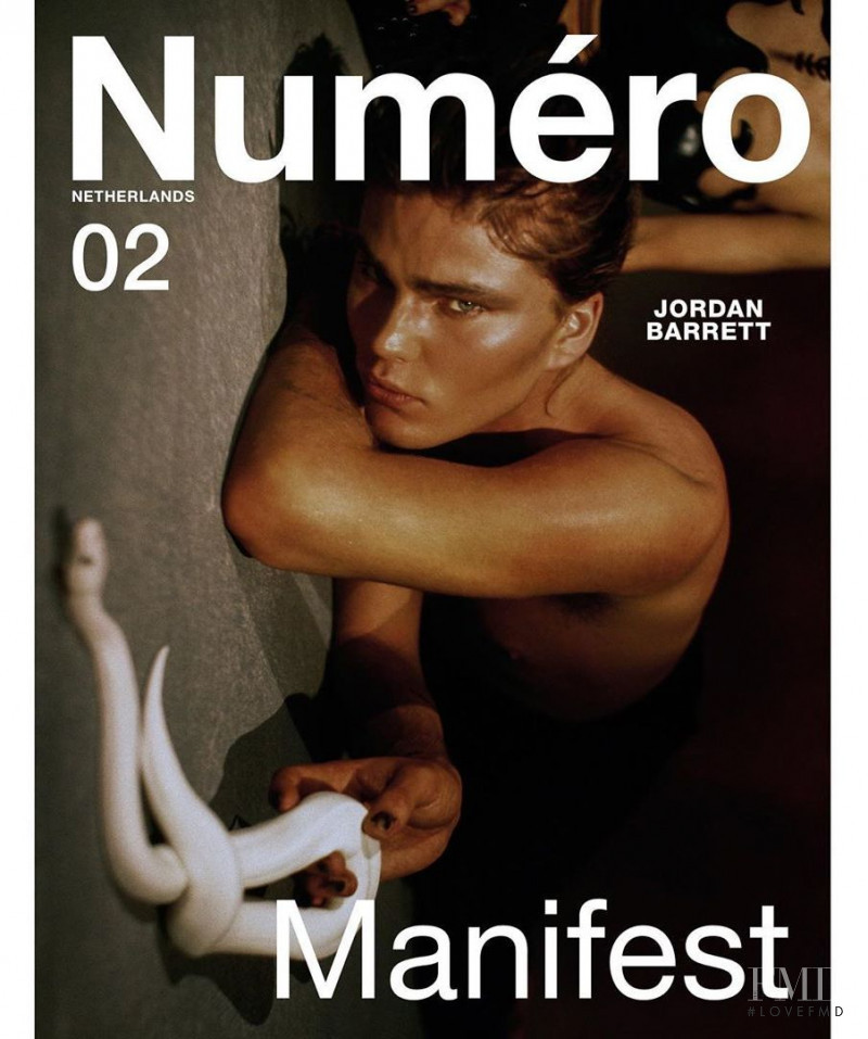 Jordan Barrett featured on the Numéro Netherlands cover from May 2020