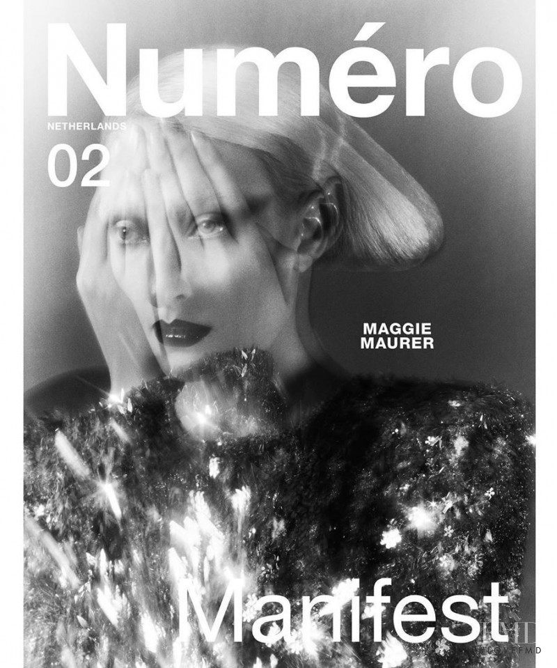 Maggie Maurer featured on the Numéro Netherlands cover from May 2020
