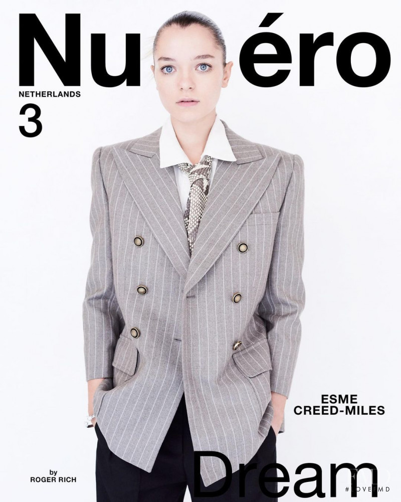 Esme Creed-Miles featured on the Numéro Netherlands cover from October 2020
