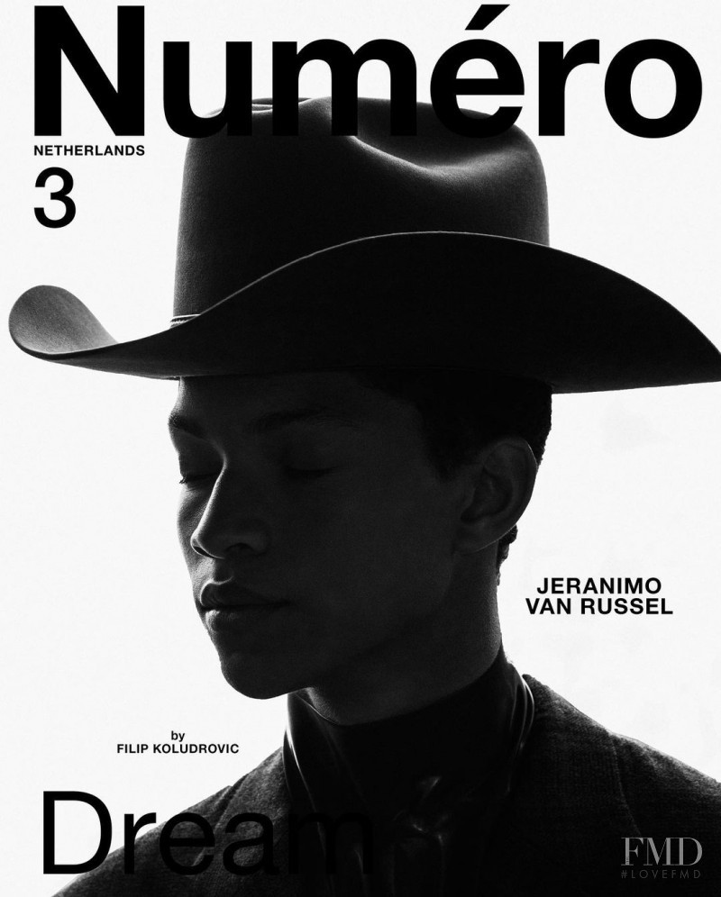 Jeramino Van Russel featured on the Numéro Netherlands cover from October 2020
