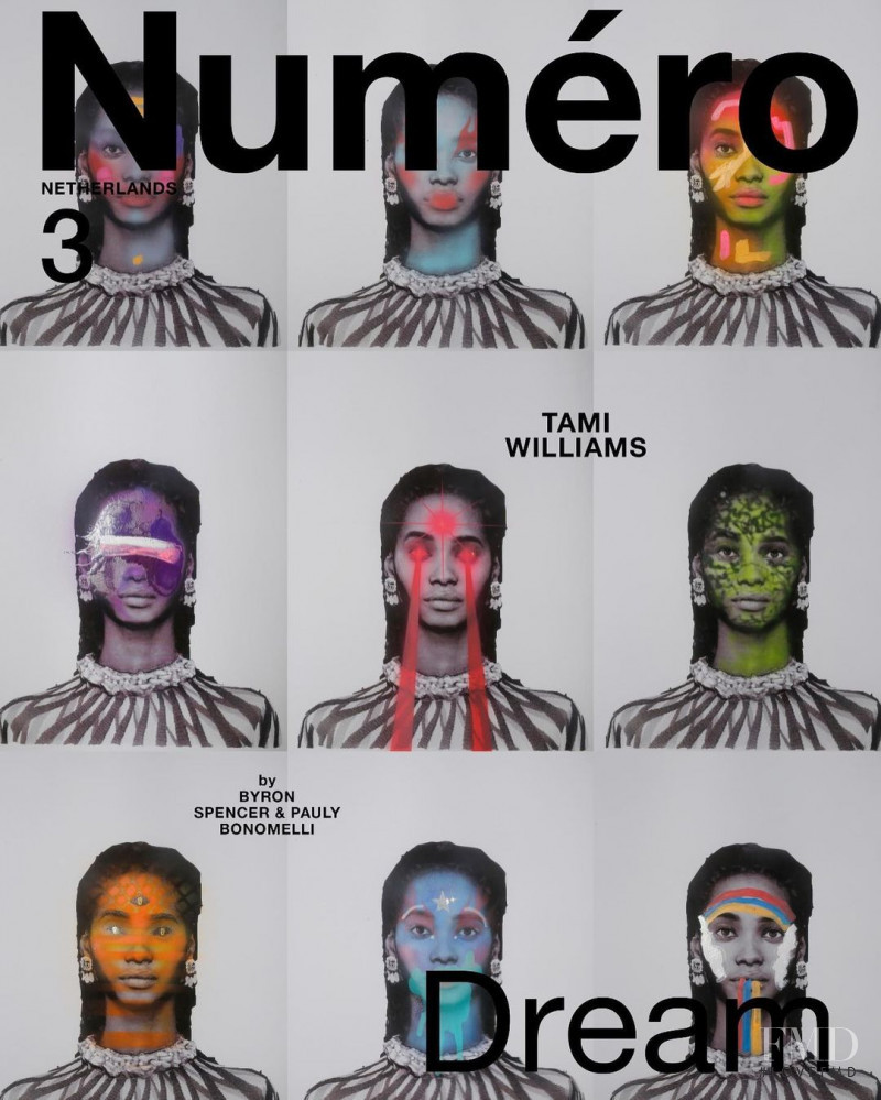 Tami Williams featured on the Numéro Netherlands cover from October 2020