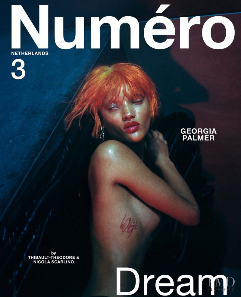 Georgia Palmer featured on the Numéro Netherlands cover from October 2020