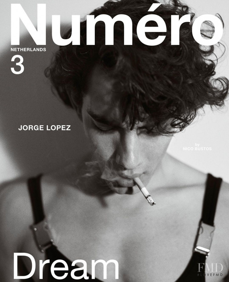 Jorge Lopez featured on the Numéro Netherlands cover from October 2020
