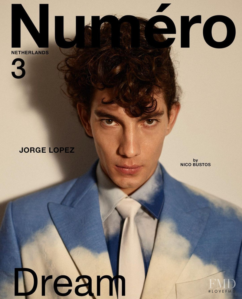 Jorge Lopez featured on the Numéro Netherlands cover from October 2020