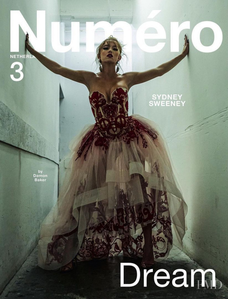 Sydney Sweeney featured on the Numéro Netherlands cover from October 2020