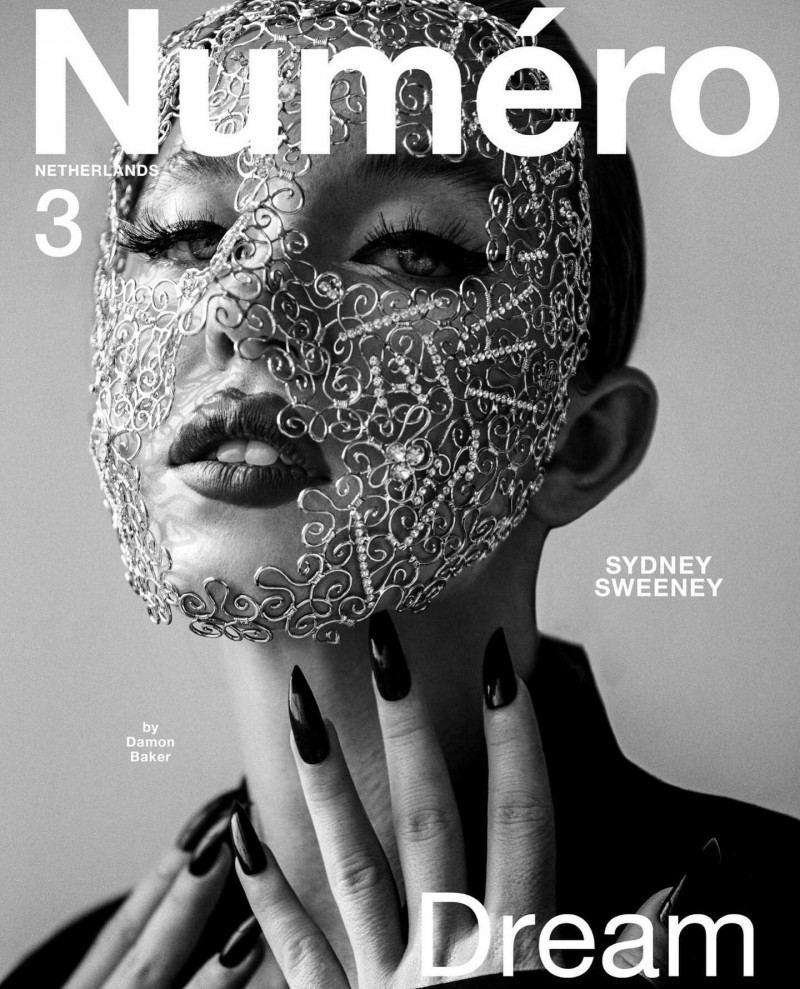 Sydney Sweeney featured on the Numéro Netherlands cover from November 2020