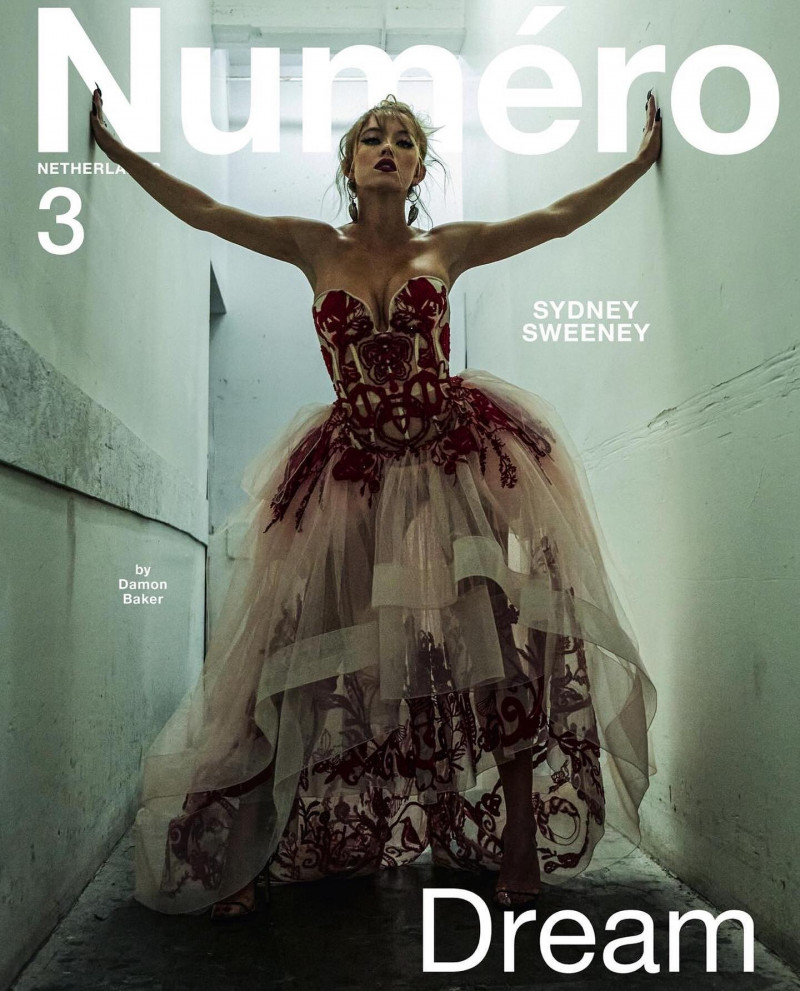 Sydney Sweeney featured on the Numéro Netherlands cover from November 2020