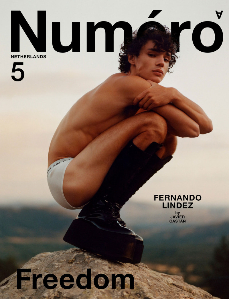 Fernando Lindez featured on the Numéro Netherlands cover from September 2021