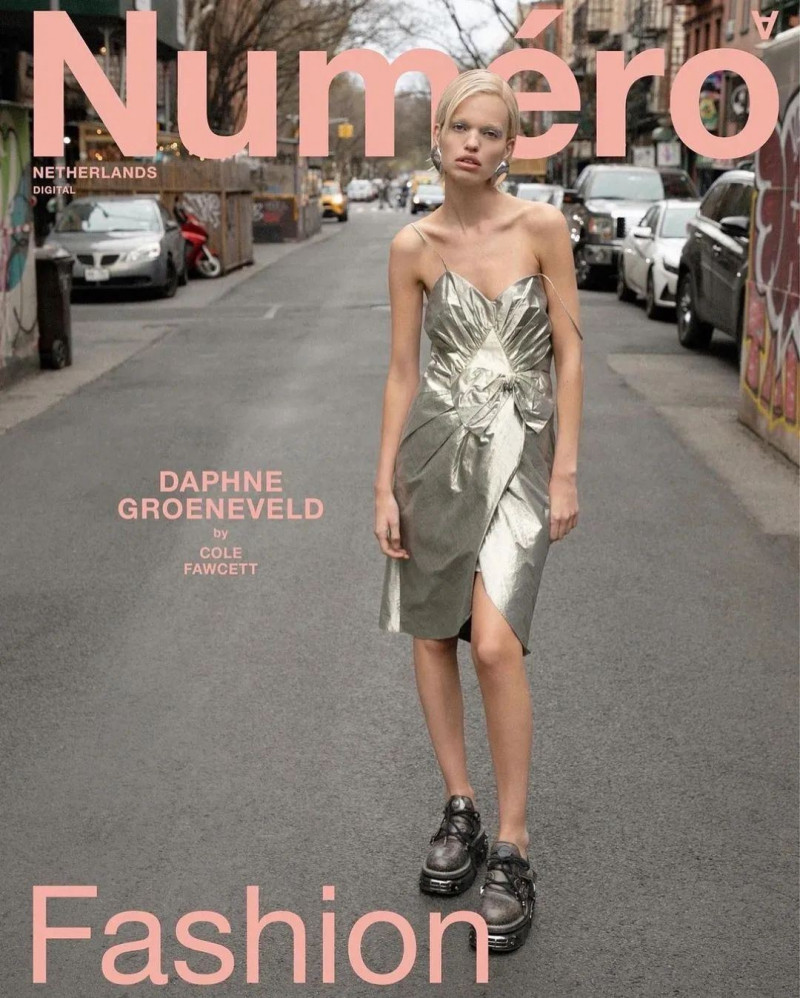 Daphne Groeneveld featured on the Numéro Netherlands cover from July 2023