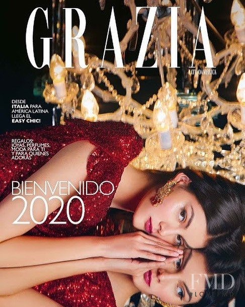 Miranda Flores featured on the Grazia Latin America cover from December 2019