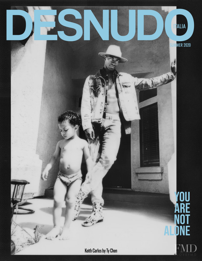 Keith Carlos featured on the Desnudo Italy cover from June 2020